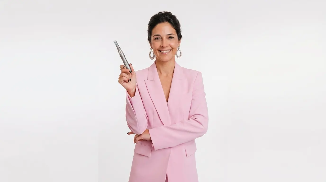 Profesional sosteniendo Dermapen
